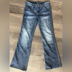 KUT From the Kloth Women’s Bootcut Jeans Size 10 Blue 5 Pocket Double Bu…